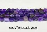 CAA5370 15.5 inches 10*12mm - 11*16mm faceted nuggets agate beads