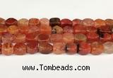 CAA5373 15.5 inches 10*12mm - 11*16mm faceted nuggets agate beads