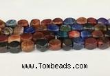 CAA5381 15.5 inches 10*12mm - 11*16mm faceted nuggets agate beads