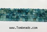 CAA5383 15.5 inches 6*7mm - 8*8mm nuggets agate gemstone beads