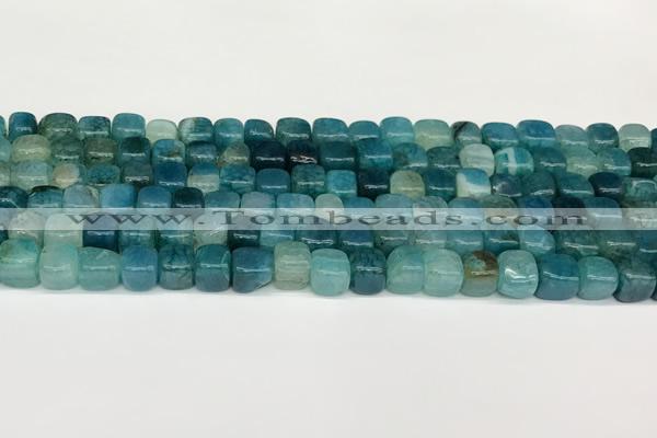 CAA5383 15.5 inches 6*7mm - 8*8mm nuggets agate gemstone beads