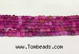 CAA5390 15.5 inches 6*7mm - 8*8mm nuggets agate gemstone beads