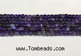 CAA5391 15.5 inches 6*7mm - 8*8mm nuggets agate gemstone beads