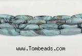 CAA5397 15.5 inches 13*40mm rice agate gemstone beads