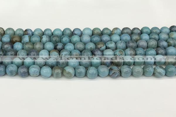 CAA5413 15.5 inches 8mm round agate gemstone beads