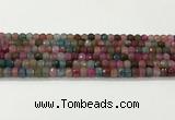CAA5435 15.5 inches 6*8mm faceted rondelle agate gemstone beads
