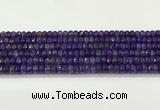 CAA5436 15.5 inches 6*8mm faceted rondelle agate gemstone beads