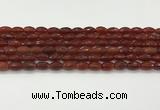 CAA5459 15.5 inches 8*12mm faceted rice agate beads