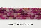 CAA5462 15.5 inches 8*12mm faceted rice agate beads