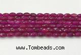 CAA5463 15.5 inches 8*12mm faceted rice agate beads