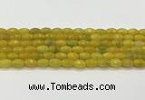 CAA5468 15.5 inches 8*12mm faceted rice agate beads