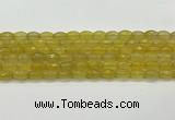 CAA5469 15.5 inches 8*12mm faceted rice agate beads