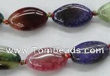 CAA547 15.5 inches 12*20mm marquise dyed madagascar agate beads