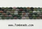 CAA5471 15.5 inches 8*12mm faceted rice agate beads