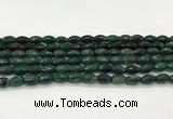 CAA5475 15.5 inches 8*12mm faceted rice agate beads