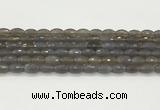 CAA5482 15.5 inches 8*12mm faceted rice agate beads