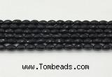 CAA5483 15.5 inches 8*12mm faceted rice agate beads