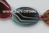 CAA552 15.5 inches 20*30mm oval dyed madagascar agate beads