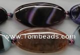 CAA553 15.5 inches 20*40mm oval dyed madagascar agate beads