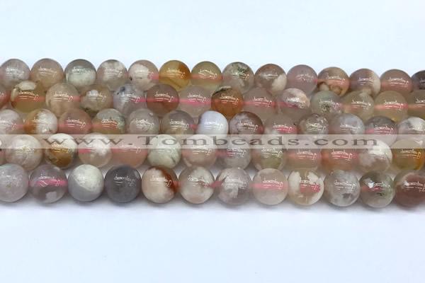 CAA5817 15 inches 10mm round sakura agate beads