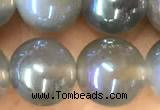 CAA5828 15 inches 10mm round AB-color agate beads