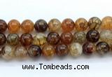 CAA6114 15.5 inches 12mm round dragon vein agate gemstone beads