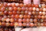 CAA6152 15 inches 8mm round orange Botswana agate beads