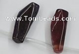 CAA624 top-drilled 15*42mm freeform dragon veins agate beads