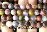 CAA6258 15 inches 10mm round Portuguese agate beads wholesale