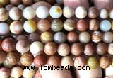 CAA6262 15 inches 8mm round wood jasper beads wholesale