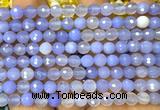 CAA6421 15 inches 6mm round blue banded agate beads wholesale
