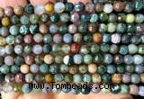 CAA6467 15 inches 6mm faceted round Indian agate beads wholesale