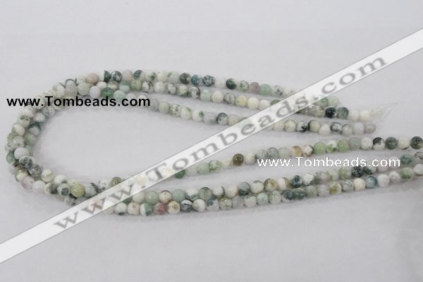 CAA700 15.5 inches 6mm round tree agate gemstone beads wholesale