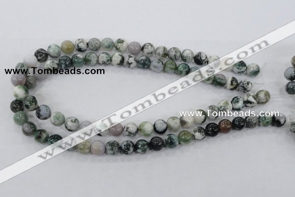 CAA702 15.5 inches 10mm round tree agate gemstone beads wholesale