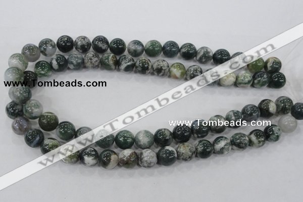 CAA703 15.5 inches 12mm round tree agate gemstone beads wholesale