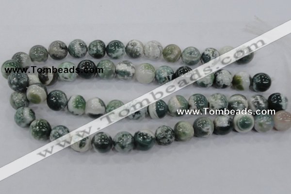 CAA704 15.5 inches 14mm round tree agate gemstone beads wholesale