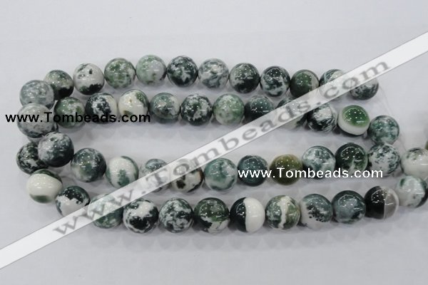 CAA705 15.5 inches 16mm round tree agate gemstone beads wholesale