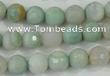 CAA715 15.5 inches 10mm faceted round fire crackle agate beads