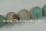 CAA725 15.5 inches 14mm faceted round fire crackle agate beads