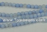 CAA734 15.5 inches 4mm faceted round blue lace agate beads wholesale