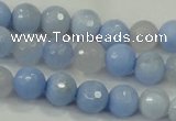 CAA737 15.5 inches 10mm faceted round blue lace agate beads wholesale