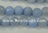 CAA738 15.5 inches 12mm faceted round blue lace agate beads wholesale