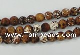 CAA749 15.5 inches 6mm round wooden agate beads wholesale