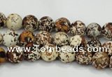 CAA751 15.5 inches 10mm round wooden agate beads wholesale