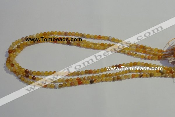 CAA86 15.5 inches 4mm round botswana agate gemstone beads