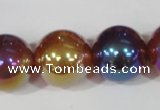 CAA873 15.5 inches 18mm round AB-color red agate beads