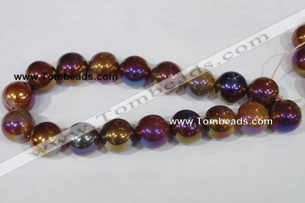 CAA876 15.5 inches 24mm round AB-color red agate beads
