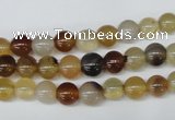 CAA890 15.5 inches 6mm round agate gemstone beads wholesale