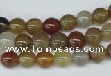 CAA891 15.5 inches 8mm round agate gemstone beads wholesale