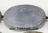 CAB1004 15.5 inches 25*35mm - 28*37mm nuggets purple agate gemstone beads